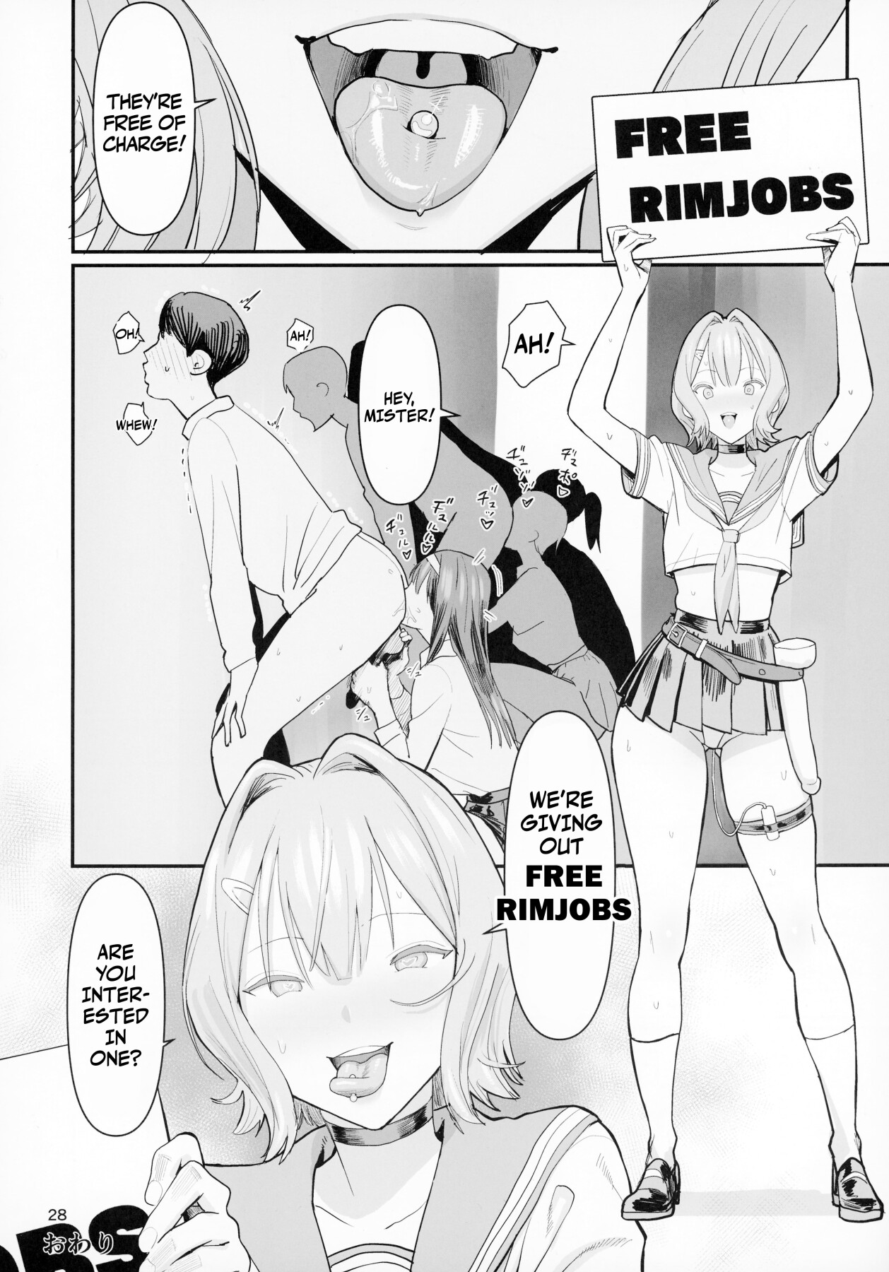 Hentai Manga Comic-FREE RIMJOBS 2-Read-26